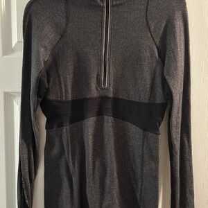 lululemon athletica Women's Gray Zip-Up Top
